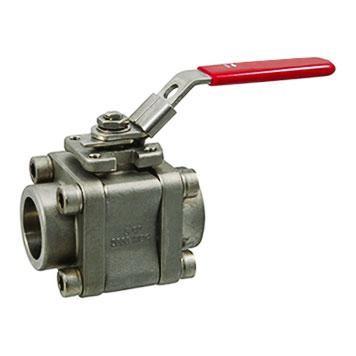 Quality Class 800 3 Piece Forged Steel Ball Valve ASTM A105 / ASTM A182 F304 / F316 Available for sale