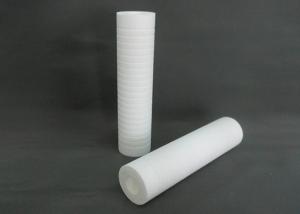 China 10 inch 5 micro Grooved type PP spun sediment filter cartridges / PP Melt Blown Filter Cartridge wholesale
