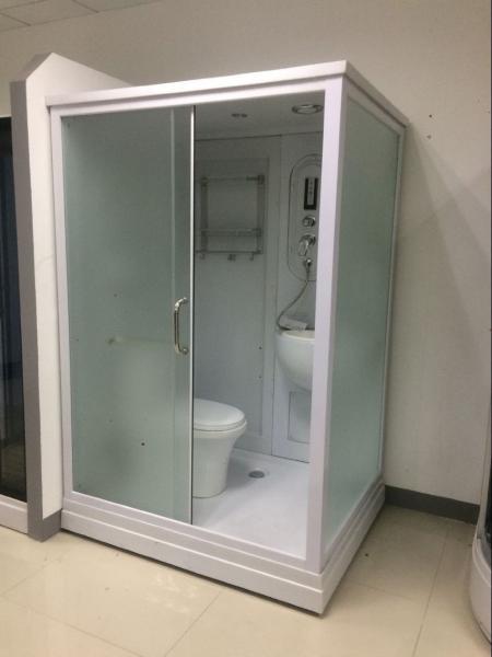 Quality Square Complete Shower Enclosures Shower House With Washroom / Mirror / Toilet for sale