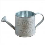 pastoral style iron metal flower vase/watering can /garden planter with rope