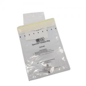 China Eco Friendly Lab Use Side Gusset Clear Plastic Specimen Biohazard Bags 3 / 2 Walls wholesale