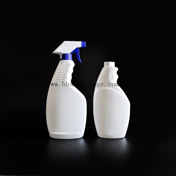 Quality 500ml HDPE Detergent Liquid Plastic Bottle with Trigger Sprayer for sale