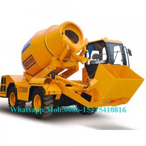 China Yellow Concrete Construction Equipment Mini Concrete Truck 5.3m³ Drum Capacity: on sale