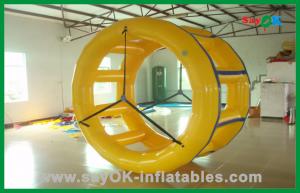 China Yellow Funny Rolling Inflatable Water Toys , Water Park Equipment on sale