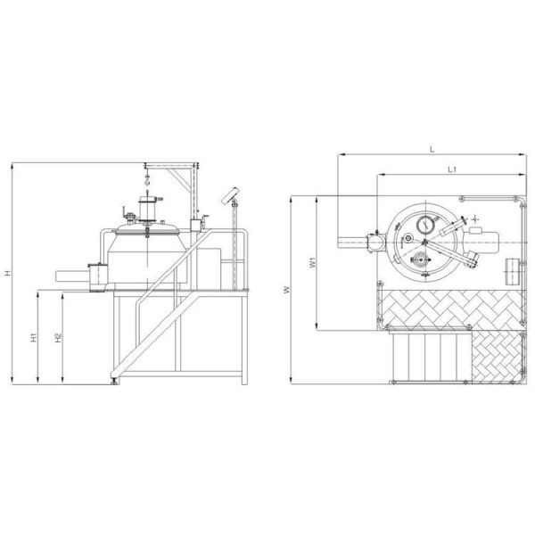 Rapid Mixture 280 Kg / Batch High Speed Mixer Granulator