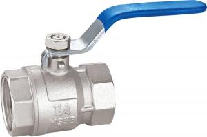 China 1 Inch 2 Inch Brass Ball Valve Wear Resistant With Iron Handle on sale