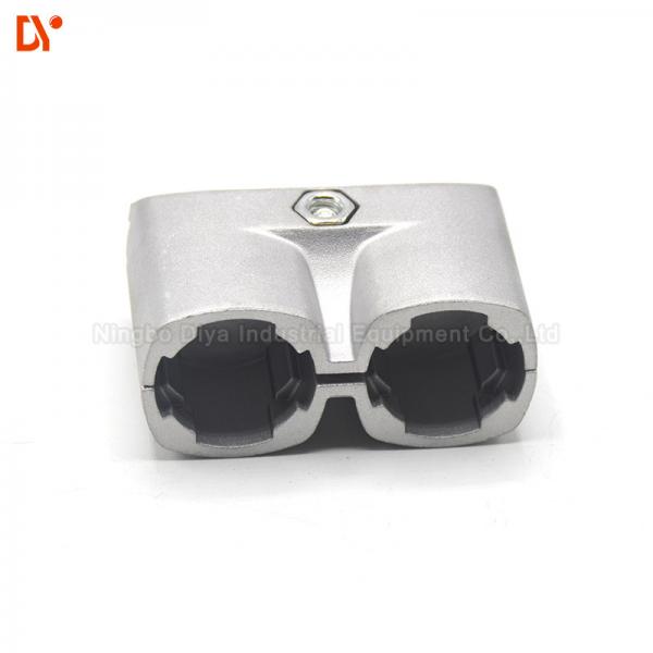 Quality Lightweight Lean Tube Connector Sand Blasting Surface For Warehouse Production for sale
