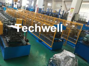China 1.0-3.0mm Coil Thickness , PLC Frequency Control Guide Rail Cold Roll Forming Machine wholesale