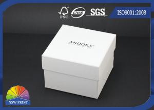 China Custom Logo Printed Paper Jewelry Box / Jewellery Gift Boxes / White Jewelry Packaging Boxes wholesale