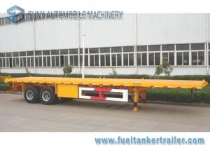 China Container Transport 40FT Flat Bed Trailer 2 Axle Trailer ISO on sale