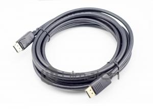 China 6 Ft DisplayPort 1.2 Cable Male To Male Double Braid Shielded With Latches DP 4K wholesale