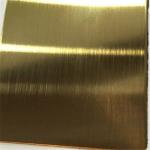 AISI 304 316 stainless steel sheet hairline brass color decorative sheet 4x8