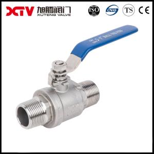 China Gas Media 2PC Stainless Steel External Thread Ball Valve 20.00cm * 10.00cm * 8.00cm on sale