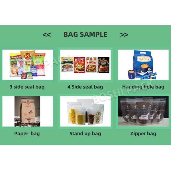 Spice Zipper Bag Premade Pouch Packaging Machine With PLC Touch Screen