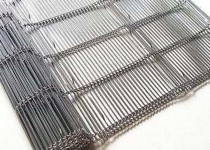 China Rod Pitch 8MM Stainless Steel Wire Mesh Conveyor Belt For Pizza Furnace wholesale
