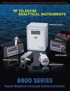 China Trace Teledyne Analytical Instruments , 8800p Teledyne Gas Moisture Analyzer wholesale