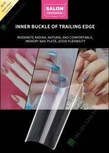 China Smile Matte False Nail Tips Salon Half Manicure Tip wholesale