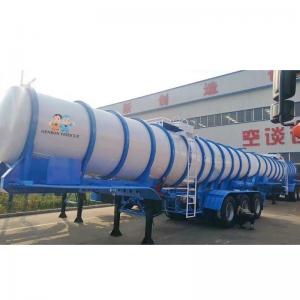 China 3 Axles 98% Sulfuric Acid 35ft 22000L 22CBM Semi Tanker Trailer wholesale