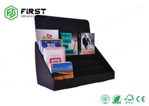 China 4 Tiers Foldable Cardboard Tabletop Display Custom Printing For Books Promotion on sale