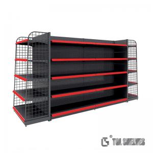 China Gondola Supermarket Shelf Rack Cold Rolled Steel Material For Sale Grocery wholesale