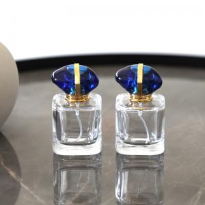 China Creative Perfumer Glass Bottle With Blue Stone Cap wholesale