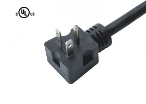 China 2 Poles NEMA 5 20p Power Cord , 20 Amps Right Angle Plug Power Cord Black Color on sale