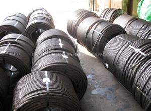 China steel wire rope specifications steel tension cable 6x25 marine steel wire rope on sale