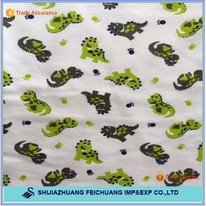 China cotton brushed printed flannel fabric for blanket wholesale