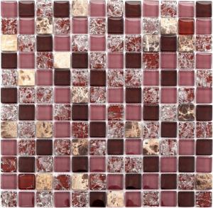 China Wall Decoration Kitchen Backsplash Mosaic Tiles Square Stone Marble Stickers on sale