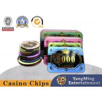 Acrylic High-Temperature Hot Stamping Poker Chips Baccarat Casino Table Games for sale