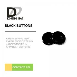 China Black Blazer Jacket Black ing Buttons , Extra Large Decorative Buttons 20L 24L 26L 28L wholesale