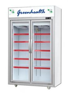 China Upright Commercial Beverage Cooler For Cold Drinks / Pepsi Display Fridge With Glass Door wholesale