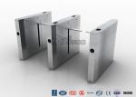 High Speed Drop Arm Turnstile , Magnetic Card Stainless Steel Access Control
