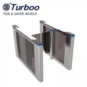 China RFID Access Controller Swing Electronic Turnstile Gates With Anti - Pinch Function wholesale