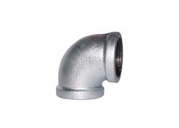 NPT Threaded Plumbing Malleable Iron 90 Elbow Pipe Fitting / Galvanized Pipe Elbows