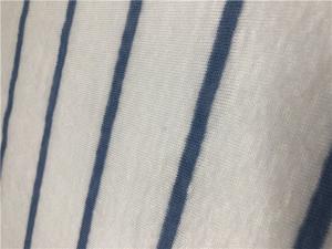 China 100% Linen Jersey Fabric knit linen yarn dyed weft stripe  fabric Oeko-Tex Standard 100 on sale