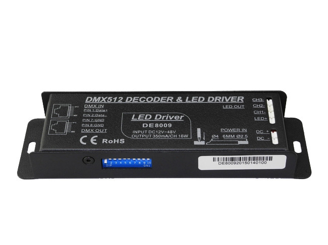 3 Channel Constant Current LED DMX512 Decoder With Dipswitch Addressing