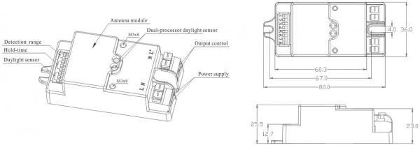 Lux - Off Microwave Motion Sensor SwitchDistinguish Natural Light And Artificial Light