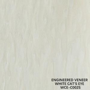 China Reconstituted Composite Wood Sheets Veneer Burl And Root White Cat Eye 002S 0.15mm wholesale