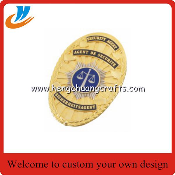 Custom police lapel pin,metal badge emblem with high quality plating die cast customer logo