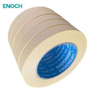 China Smooth Crepe Paper Tape Orange Automotive Refinish Masking Tape Suppliers Yellow 18x50MM wholesale