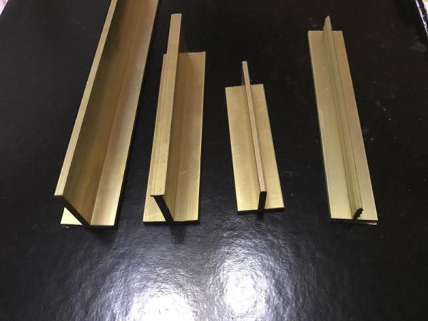 Quality Brass Tee Bar Small Tee Profiles In Specific LengthsCopper T Slot Framing for sale