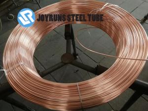 China 4.76mm*0.7mm Copper Pancake Coil , Both Side Copper Coated 4mm Bundy Tube wholesale