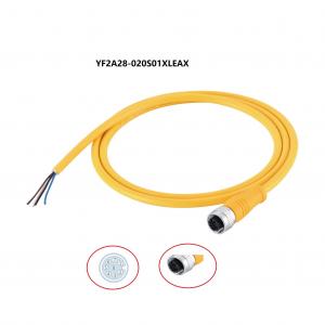 China Sensor Actuator M12 Sensor Cable A Coded Female 8 Pin 2m Shielded Ip67 wholesale