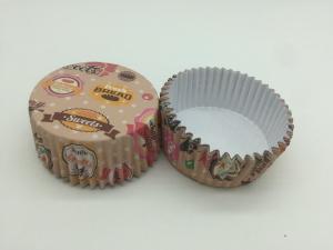 China Colorful Brown Paper Baking Cups Cupcake Wrappers Round Shape Special Pattern wholesale