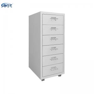 China Commercial Furniture Metal Mobile Drawer Filing Cabinet Units Under The Desk wholesale