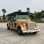 Battery Powered Vintage Touring Car 10 Seater Electric Sightseeing Car