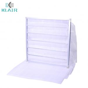 China Filter Pockets Glass Fiber Bag Air Conditioning Filter F1 DIN 53438 Flammability on sale