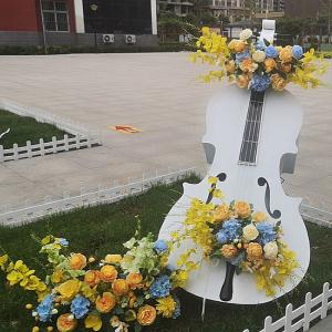 China Iron Cello Musical Instrument Sculpture for Outdoor Garden Lawn Ornaments wholesale
