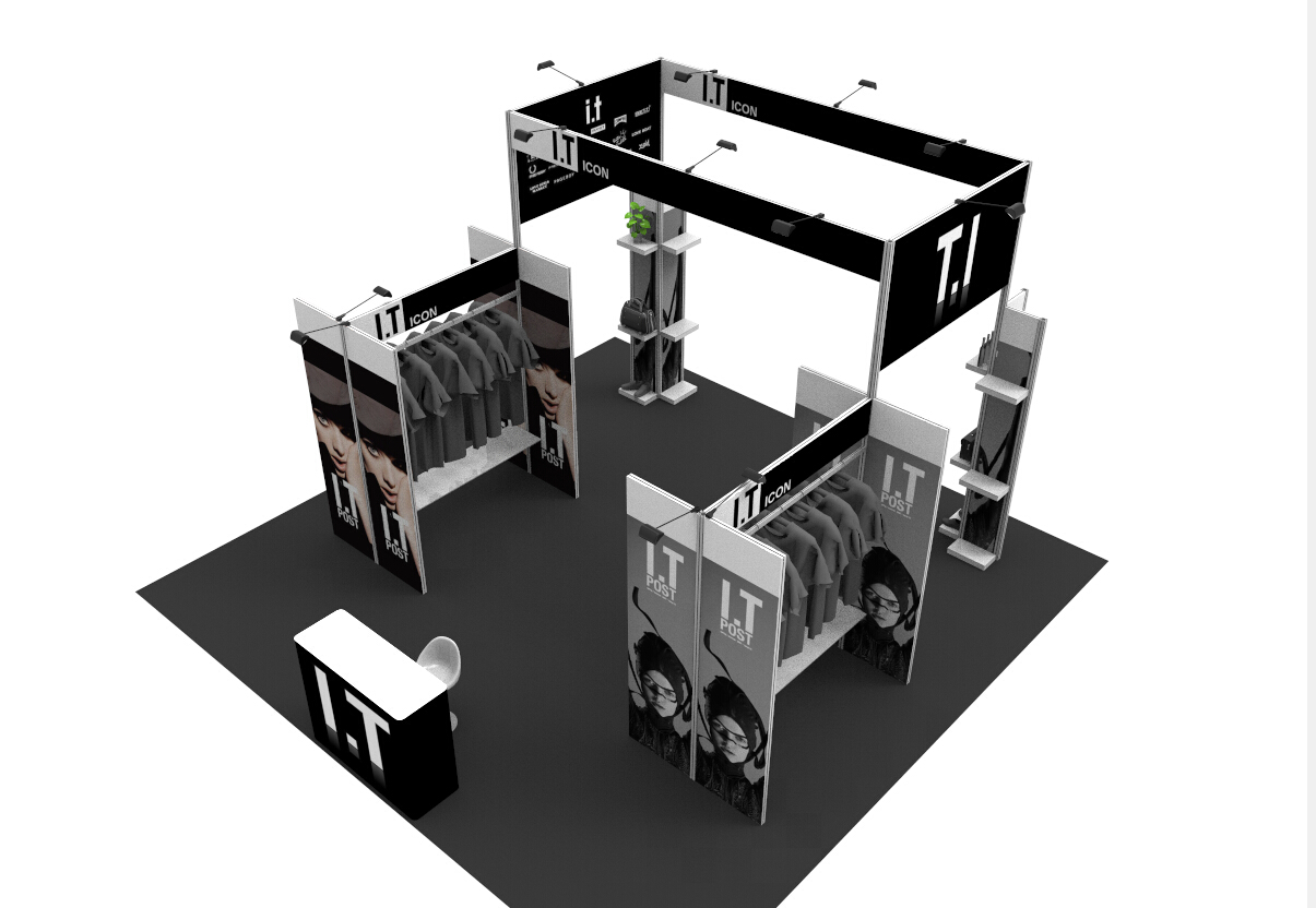 Easy set up aluminum frame exhibition booth
